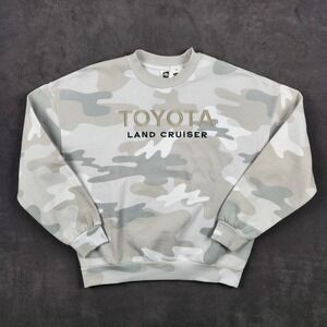 Toyota Land Cruiser Mens Camo Sweatshirt Pullover Sweater Crewneck Medium NWT‎